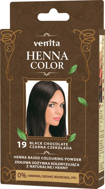 Фарбуючий порошок на основі хни Venita Henna color Powder №19 25 г (5902101511476) - Фото 1 Фарбуючий порошок на основі хни Venita Henna color Powder №19 25 г (5902101511476) - зображення 1