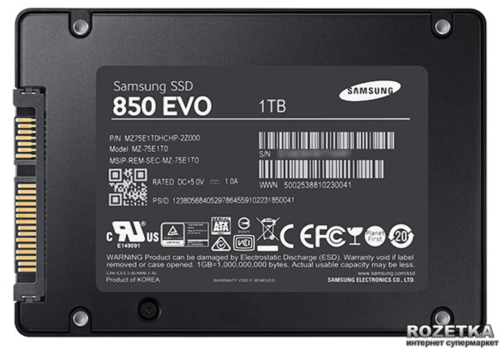 『SSD』Samsung 850 PRO1TB+ 850 EVO SSD 1TB SSD диск Samsung 850 Evo-Series 1TB 2.5