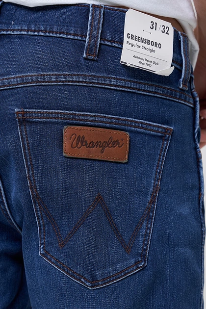 Джинсы Wrangler Greensboro Regular Straight Fit (W15QEE267) Синий 30-34 - Фото 6 Джинсы Wrangler Greensboro Regular Straight Fit (W15QEE267) Синий 30-34 - изображение 6