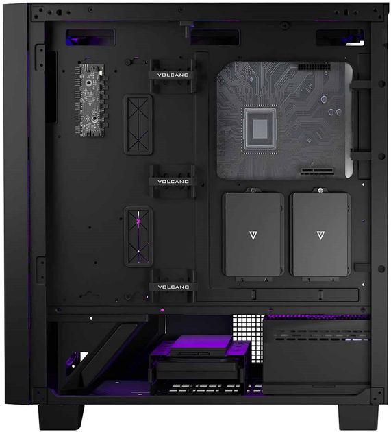 Корпус Modecom Volcano Perun Apex ARGB Midi Black (AT-PERUN-4F-ARGB-10-000000-0002) - изображение 7