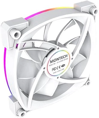 Набір вентиляторів Montech AX120 PWM 3 in 1 White - зображення 5