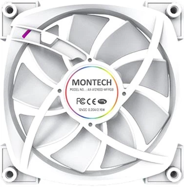 Набір вентиляторів Montech AX120 PWM 3 in 1 White - зображення 6