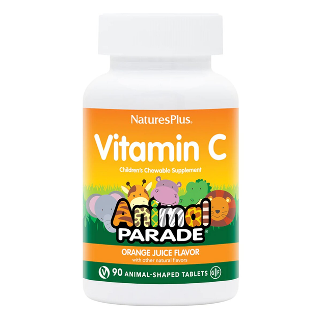 Витамины Natures Plus Витамин С для Детей Animal Parade Вкус Апельсина ...