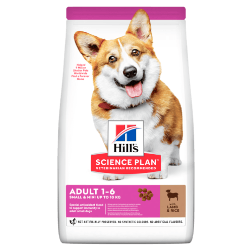 Сухой корм для взрослых собак малых и миниатюрных пород Hill’s Science Plan Adult Small&Mini с ягненком и рисом 6 кг - изображение 2