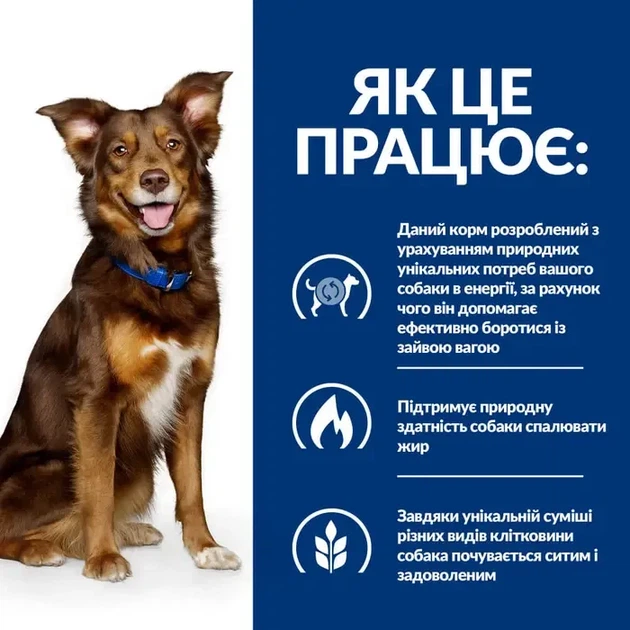 Сухой корм для собак Hill's Prescription Diet Metabolic для контроля и снижения веса с курицей 12 кг - изображение 2