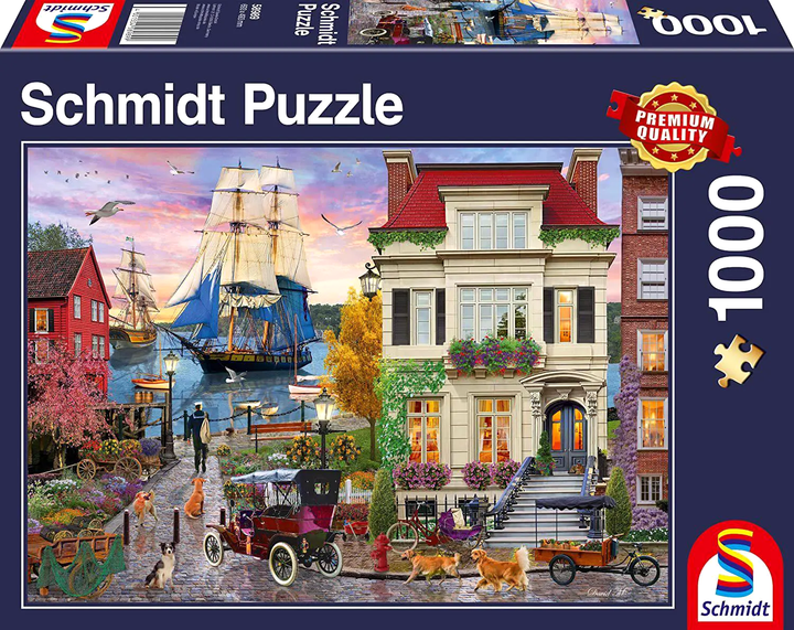 Puzzle Schmidt Miasto portowe 1000 elementów (4001504589899) - obraz 1