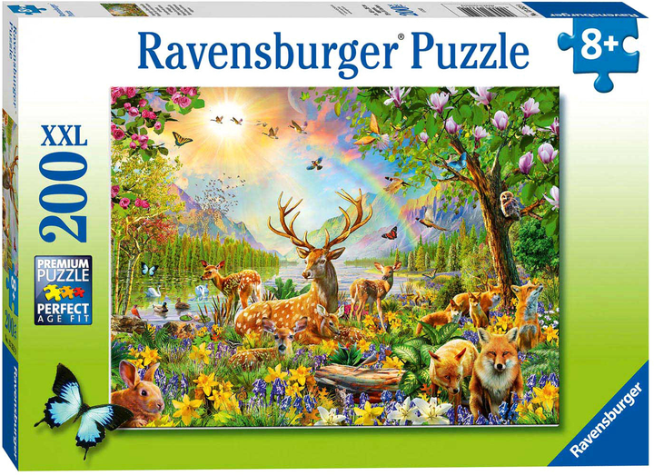 Puzzle Ravensburger Leśne zwierzęta 49 x 36 cm 200 elementów (4005556133529) - obraz 1