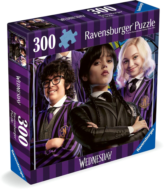 Пазл Ravensburger Венсдей 39 x 27 см 300 деталей (4005556175741) - зображення 1