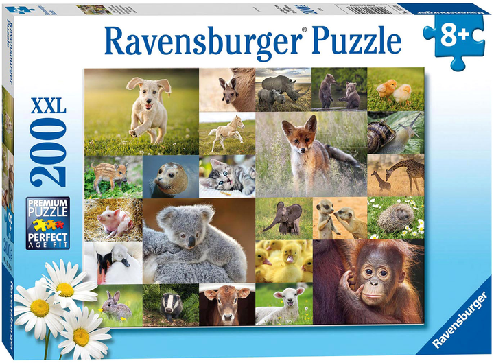 Пазл Ravensburger Тварини 49 x 36 см 200 деталей (4005556133536) - зображення 1