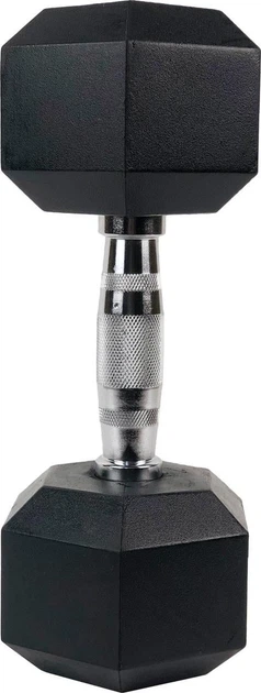 Гантель шестигранна UnderFit UF51, 25 кг - Фото 2 Гантель шестигранна UnderFit UF51, 25 кг - изображение 2