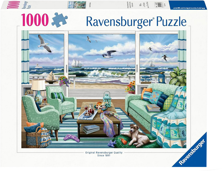 Пазл Ravensburger Вирушаємо на пляж 70 x 50 см1000 деталей (4005555005537) - зображення 1