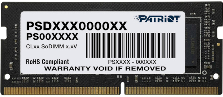 RAM Patriot SODIMM DDR4-3200 16384MB PC4-25600 (7D4932AB9CH00800PT) - obraz 1