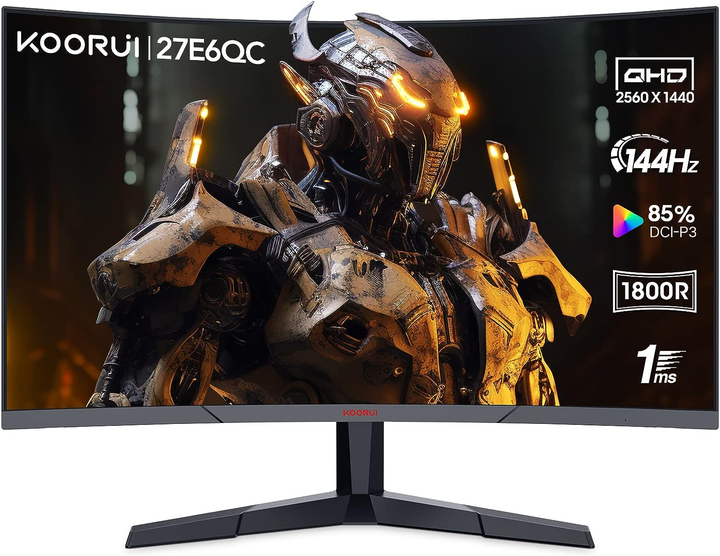 Монитор 27" Koorui Gaming 27E6QC Full HD VA 144 Гц Factory Recertified g4 - изображение 1