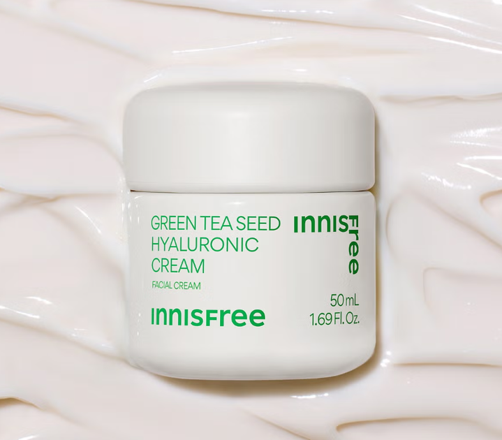 Антиоксидантний зволожувальний крем з екстрактом зеленого чаю Innisfree Green Tea Seed Hyaluronic Cream 50ml - Фото 6 Антиоксидантний зволожувальний крем з екстрактом зеленого чаю Innisfree Green Tea Seed Hyaluronic Cream 50ml - зображення 6
