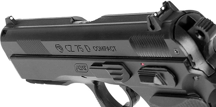 Пистолет страйкбольный ASG CZ 75D Compact Green Gas кал. 6 мм - изображение 2