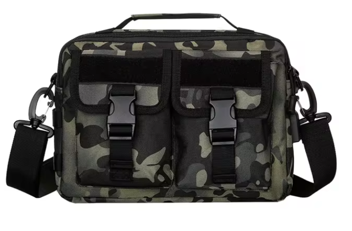 Дорожня тактична сумка для документів та планшета Solve з USB Dark Camo CP KT6007030 - зображення 1