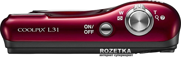 Фотоаппарат Nikon Coolpix L31 Red (VNA872E1) купить на ROZETKA