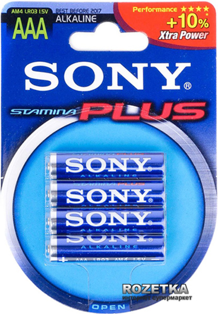Батарейки Sony LR03 (AAA) Stamina Plus 4 шт (5266371) – низкие цены ...