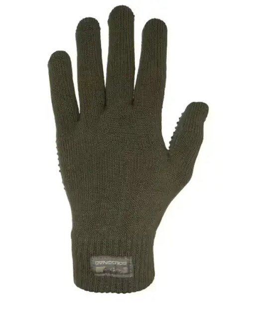 Рукавички флісові Decathlon SOLOGNAC GLOVE 100 Olive - зображення 1