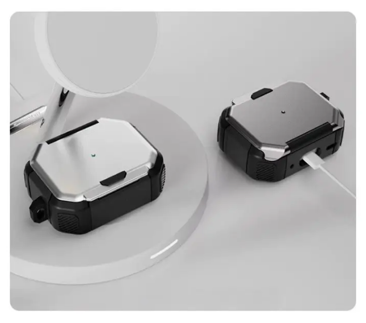 Защитный кейс-чехол Yoobao для наушников AirPods 2 с карабином, держателем для телефона, защёлкой, чёрный - Фото 8 Защитный кейс-чехол Yoobao для наушников AirPods 2 с карабином, держателем для телефона, защёлкой, чёрный - изображение 8