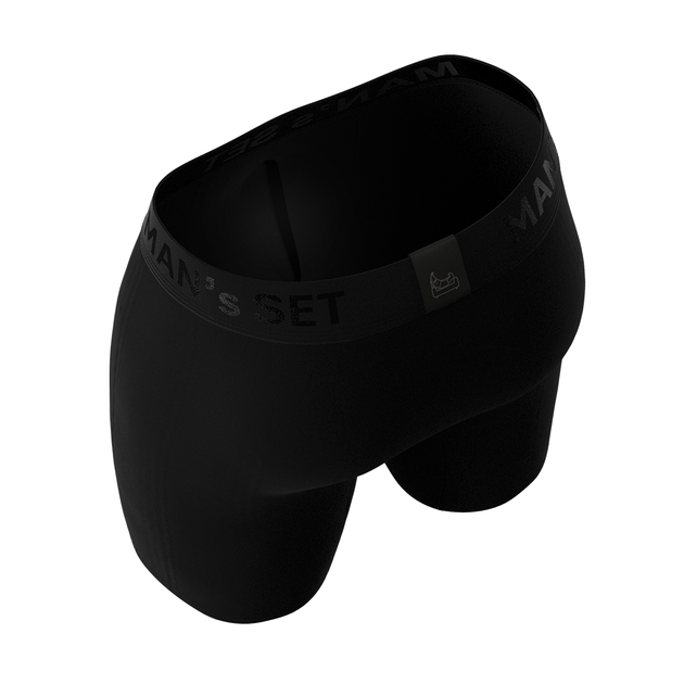 Чоловічі анатомічні боксери Anatomic Long 2.1 Black Series Micromodal, чорний 3XL BMO140-01 - зображення 4
