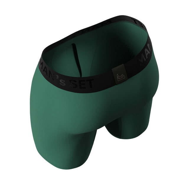 Чоловічі анатомічні боксери Anatomic Long 2.1 Black Series Micromodal, темно-зелений S BMO140-13 - зображення 4
