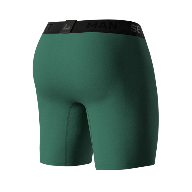 Чоловічі анатомічні боксери Anatomic Long 2.1 Black Series Micromodal, темно-зелений S BMO140-13 - зображення 5