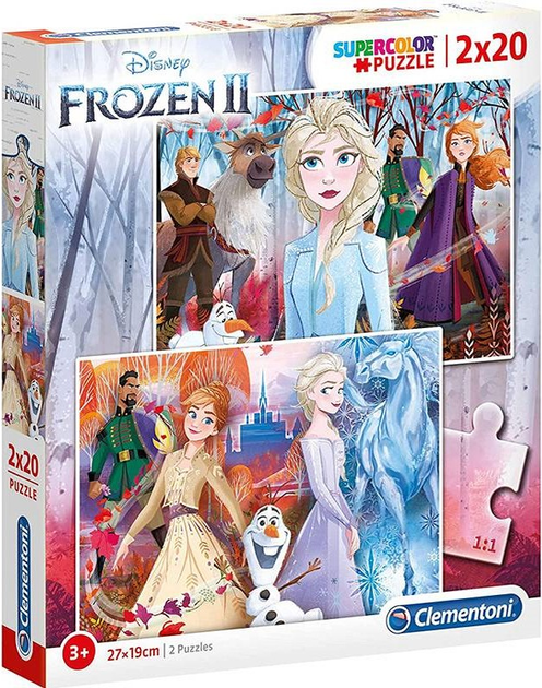 Пазл Clementoni Frozen II 2 х 20 елементів 24759 (8005125247592) - зображення 1