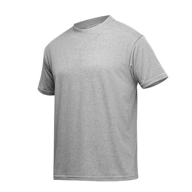 Футболка Basic Military Ukrarmor T-shirt без логотипа. Cotton and Elastane, серый XL - изображение 1