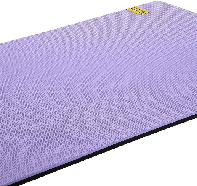Mata do jogi i fitnessu HMS Premium z otworami 120 x 60 x 1.5 cm Fioletowo-czarna (5907695593020) - obraz 4