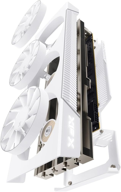 Karta graficzna XFX PCI-Ex Radeon RX 7800 Quicksilver Magnetic Air Gaming Artic White 16GB GDDR6 (256bit) (2430/19500) (1x HDMI, 3x DisplayPort) (RX-78TMAIRW9) - obraz 2