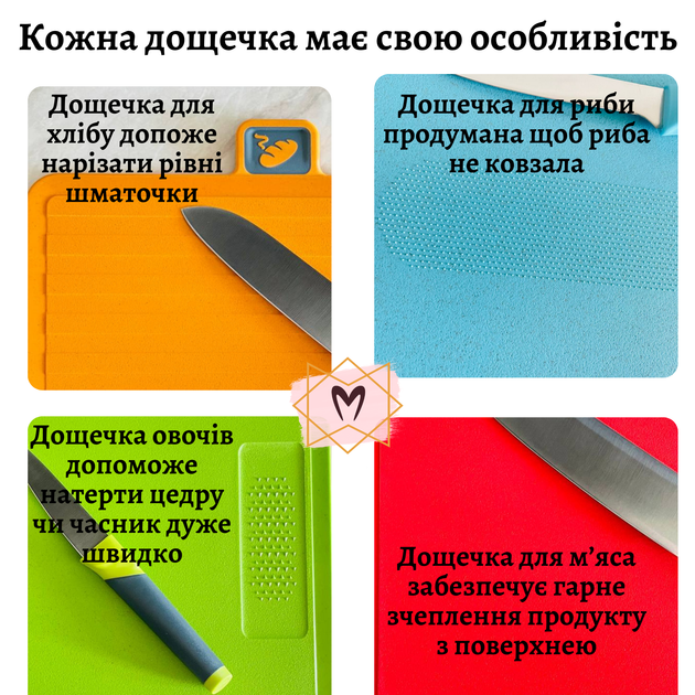 Набір обробних дошок та ножів на смарт підставці з функцією автосушіння та дезінфекції Memorik - Фото 10 Набір обробних дошок та ножів на смарт підставці з функцією автосушіння та дезінфекції Memorik - зображення 10
