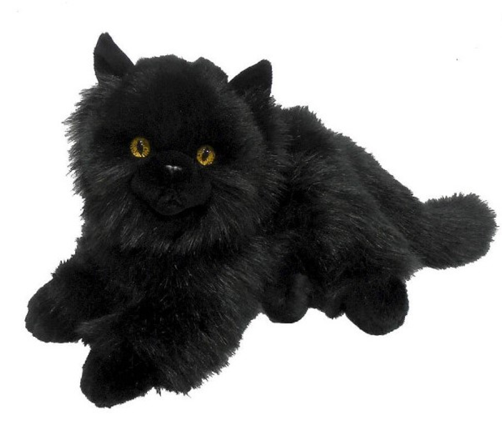 Maskotka Anek Fluffy Fam Kot Czarny 24 cm (5905375834746) - obraz 1