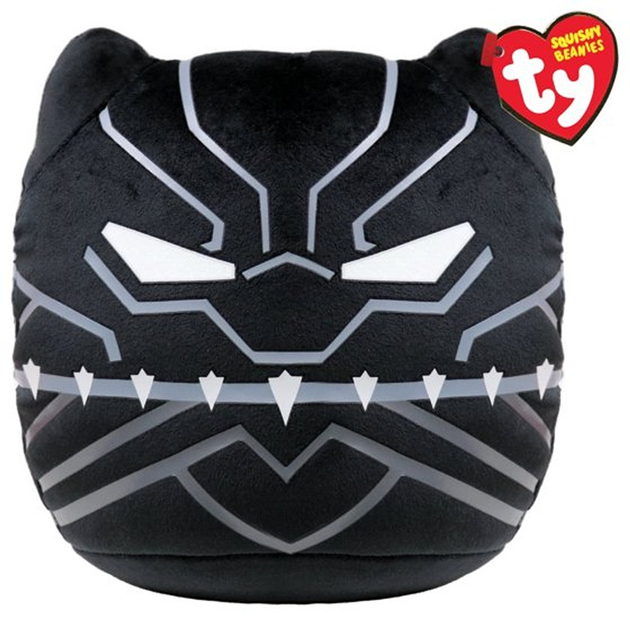 Maskotka TY Squishy Beanies Marvel Black Panther 30 cm (0008421393442) - obraz 1