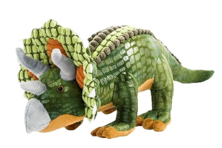 Maskotka Beppe Triceratops Ciemny-zielony 68 cm (5901703109715) - obraz 1