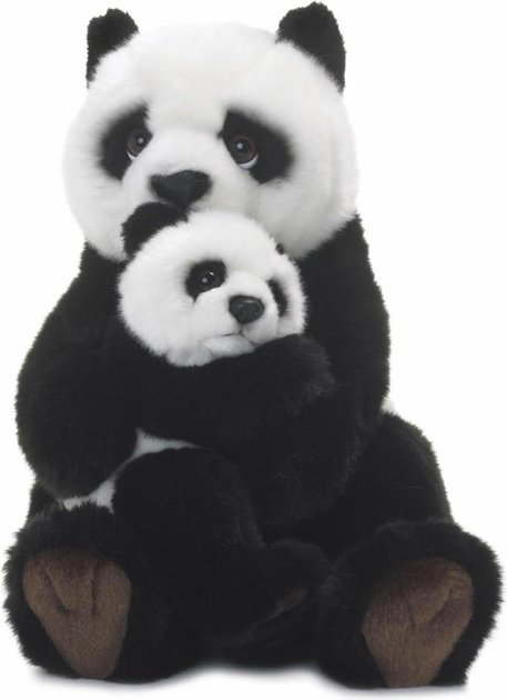 Maskotka Bon Ton Toys WWF Plush Collection Panda z dzieckiem 28 cm (8712269168132) - obraz 1