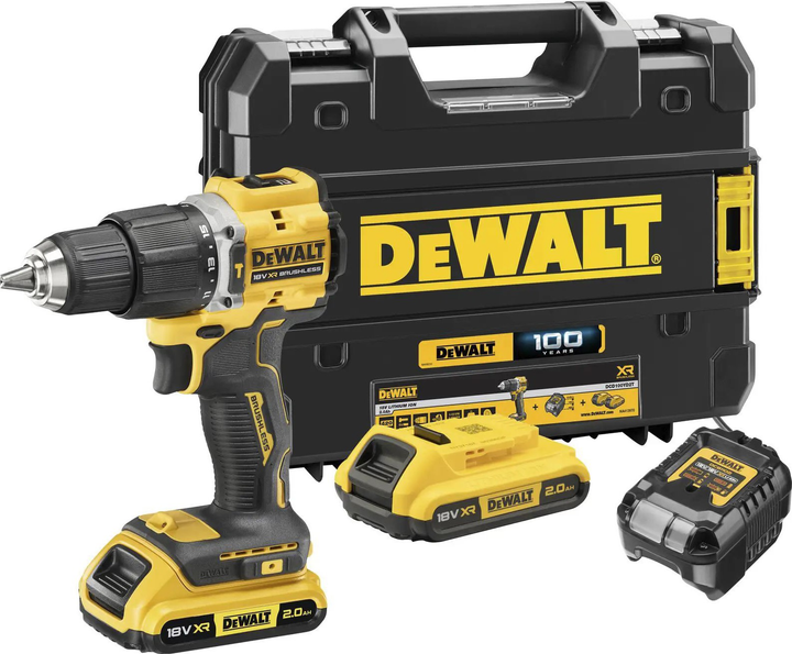 Акумуляторний дриль-шурупокрут DeWalt DCD100YP2T (5054905321338) - зображення 2