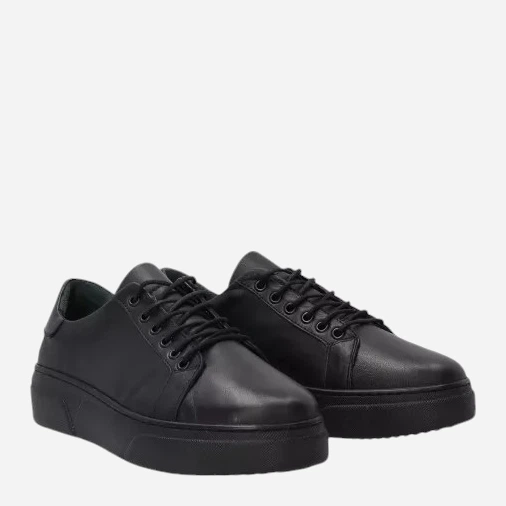 Sneakersy damskie skórzane VENEZIA D007LEBLOSP048 38 Czarne (5906140518564) - obraz 3