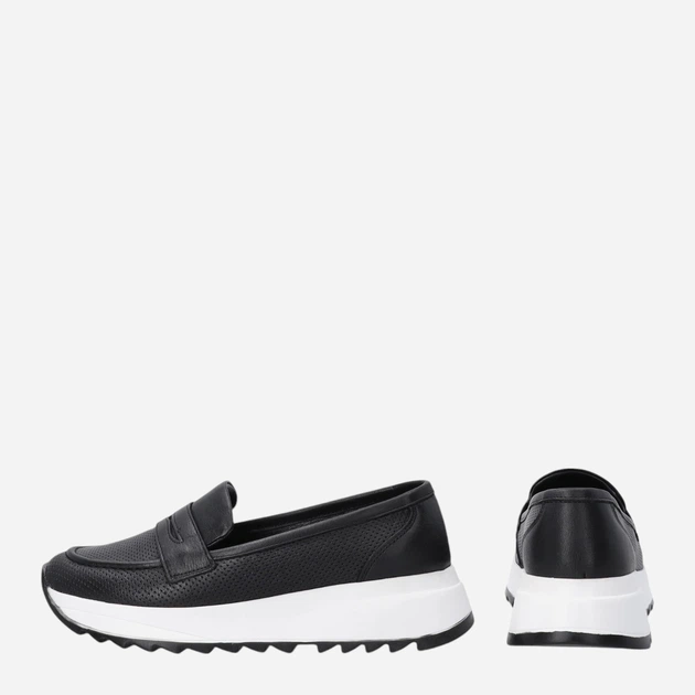 Mokasyny damskie skórzane VENEZIA D006LEBLOBM048 39 Czarne (5906140518519) - obraz 4