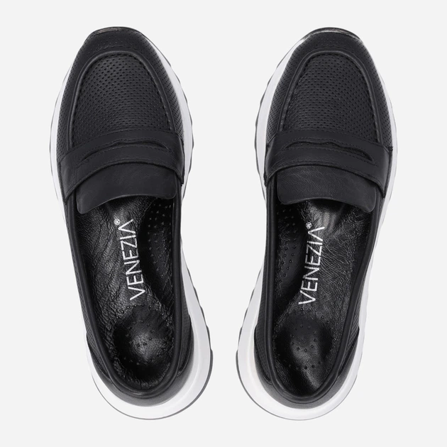 Mokasyny damskie skórzane VENEZIA D006LEBLOBM048 36 Czarne (5906140518489) - obraz 5