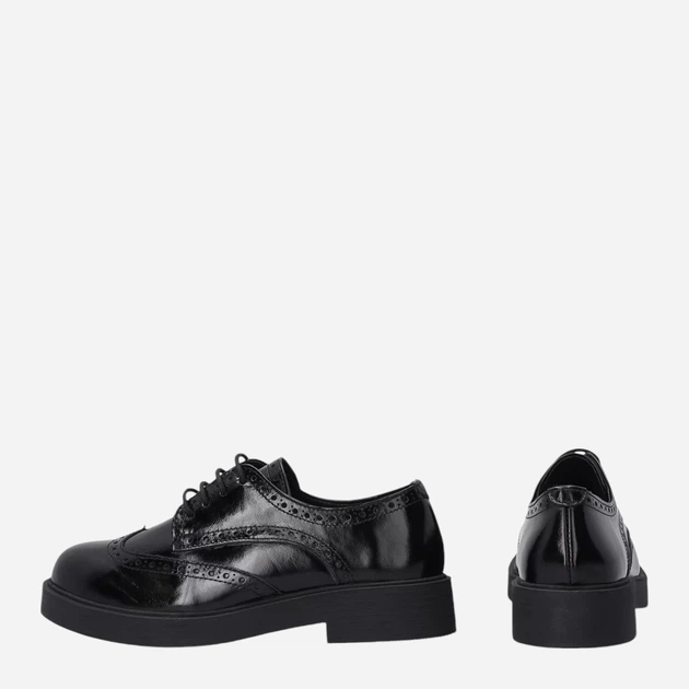 Brogsy damskie skórzane VENEZIA D020PABLOBL032 37 Czarne (5906140521243) - obraz 4