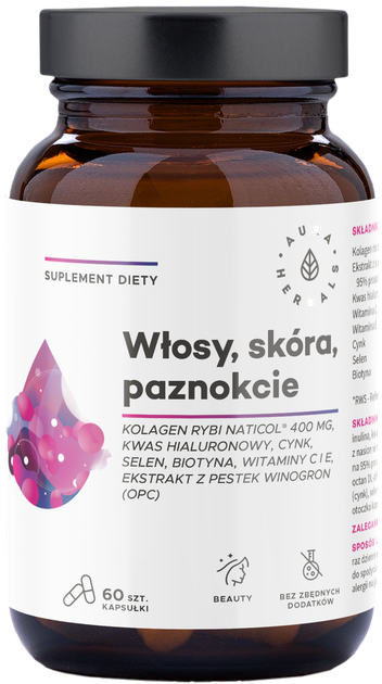 Колаген Aura Herbals Волосся шкіра нігті 60 к (AH409) - зображення 1