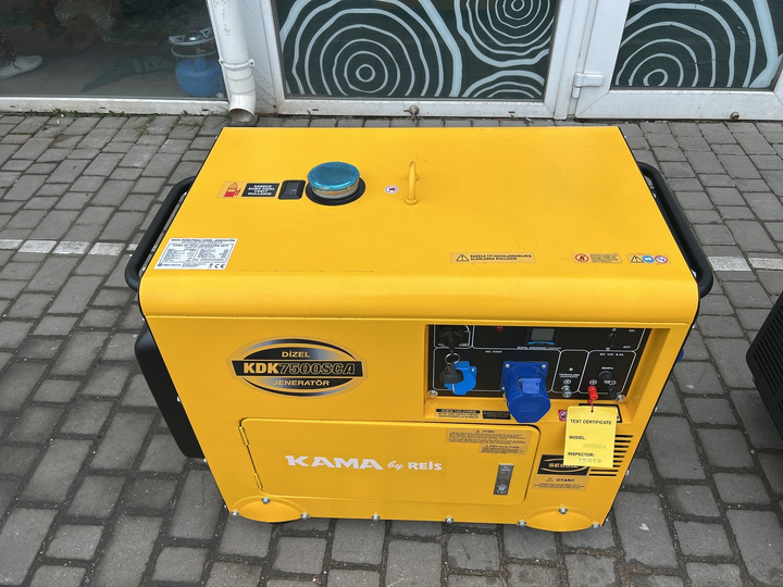 Генератор дизельний Kama KDK7500SCA 5/5.5 кВт електричний пуск AVR (YT29006) - зображення 3