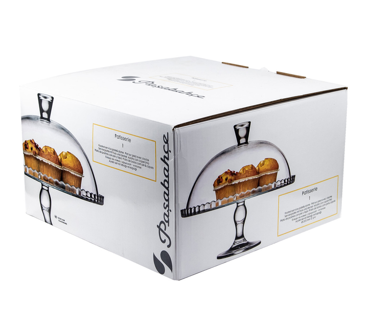 Тортовница на ножке с крышкой Pasabahce Patisserie 322мм ПУ
