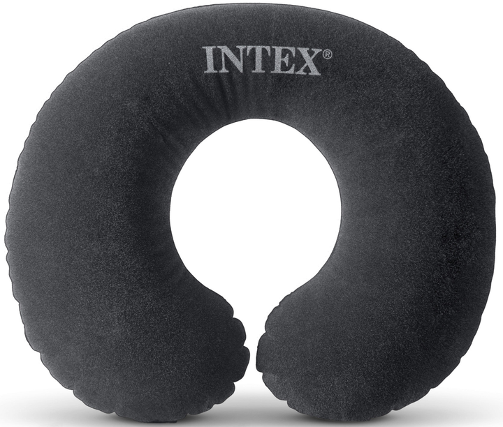 Подушка надувная Intex 68675 дуга вельвет 36х30х10 см Черная 
