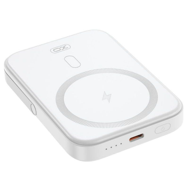 Портативна батарея XO PR242 5000 mAh with MagSafe + PD20W White - зображення 2