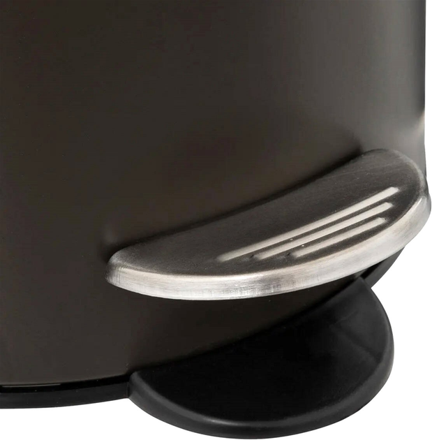 Кошик для сміття 5five Simply Smart Modern з бамбуковою кришкою 3 л Чорний (3560237580258) - зображення 3
