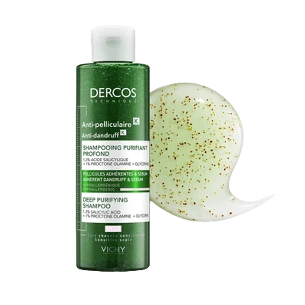 Szampon-peeling Vichy Dercos do głębokiego oczyszczania skóry głowy i włosów z uporczywego łupieżu i nadmiaru sebum 250 ml (3337875736459) - obraz 4