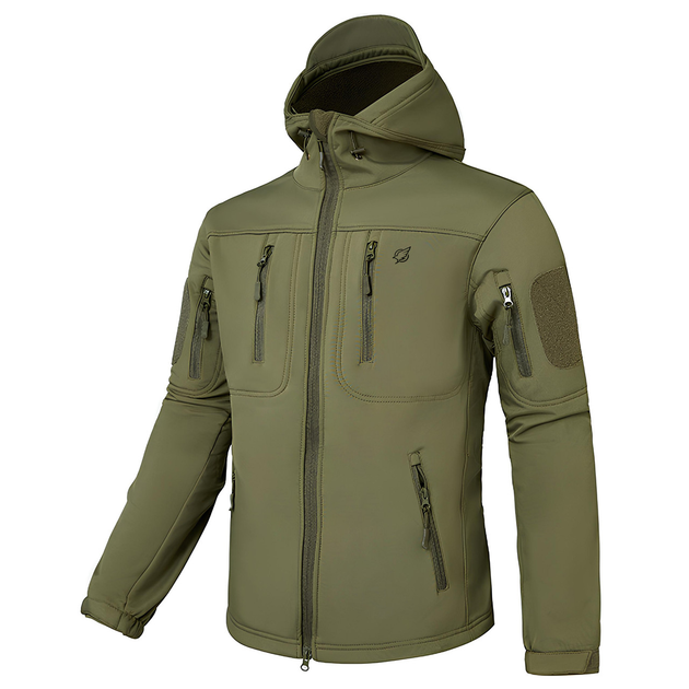 Мужская куртка Eagle Soft Shell JA-01-0 с флисом Olive Green 3XL - изображение 2