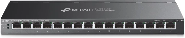 Коммутатор TP-LINK TL-SG116P - Фото 1 Коммутатор TP-LINK TL-SG116P - изображение 1